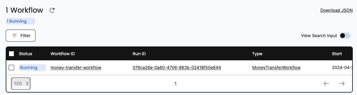 The Workflow still appears in the list